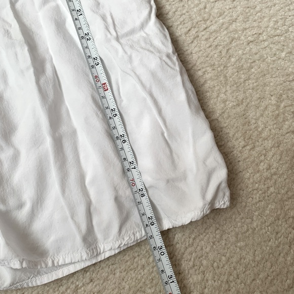 Lulu’s blue- embroidered tassle mini white tunic dress, Sz Large (feels medium) - Picture 4 of 5